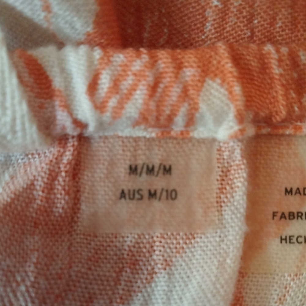 Roxy Vibrant Orange and White Maxi Dress - Picture 9 of 9